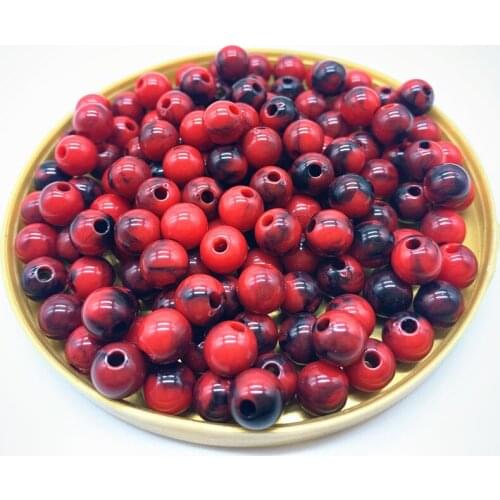 Wholesale 8 10 12 14mm Round Acrylic Beads Spacer Loose Beads For Jewelry Making DIY Bracelet Necklace#QG03