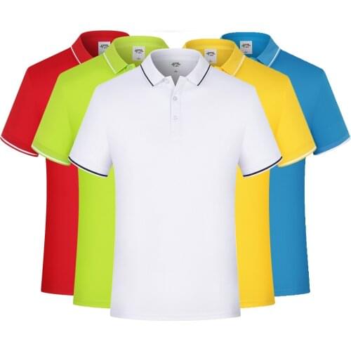 Summer Cheap Casual Short-sleeved Polo Suit Personal Company Group LOGO Custom POLO Shirt Cotton Men and Women Custom