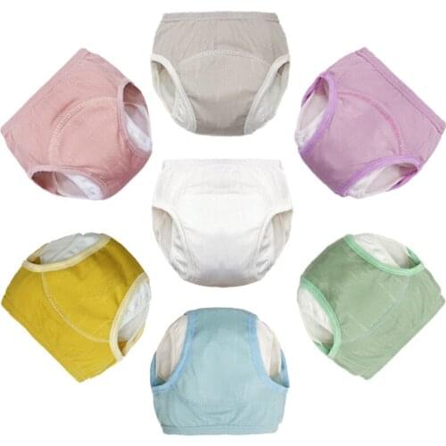 Flanking baby training diaper Shorts mesh breathable summer new gauze children learning practice shorts waterproof urine-proof