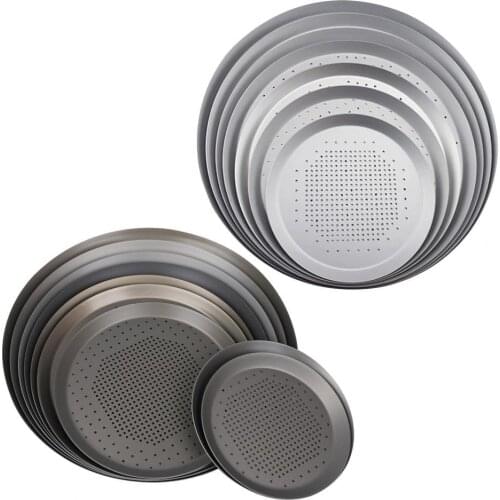 Pizza Pan Eco-friendly Anti-deform Aluminum Alloy Non-stick Durable Anti-rust Pizza Baking Tray Home Kitchen Bakeware