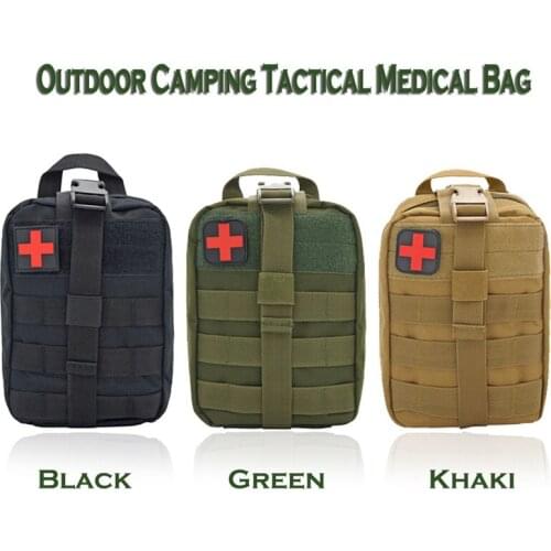 Outdoor Camping Hiking Medical Kit First Aid Life-saving Kit Nylon Waterproof Camping Tactical Medical Bag Emergency Case