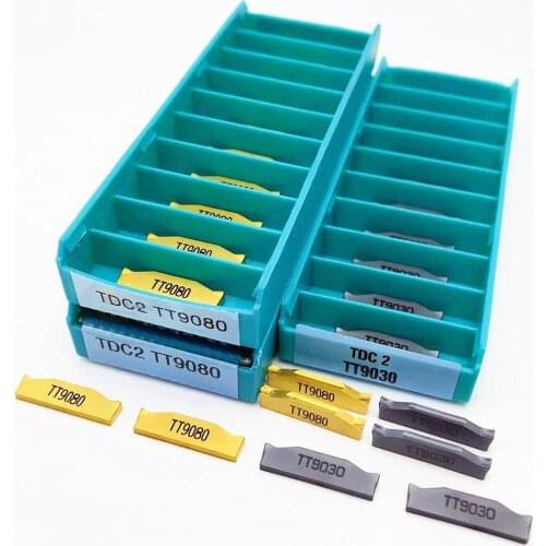 TDC2 TT9030 TDC2 TT9080 High-quality carbide slotting inserts 2MM machine tool milling inserts CNC lathe milling parts tools