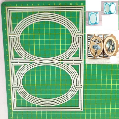 Reunion Agency Card Framework Metal Cutting Dies Mould Blade Stencil Scrapbooking Photo Album Card Paper Embossing Craft DIY