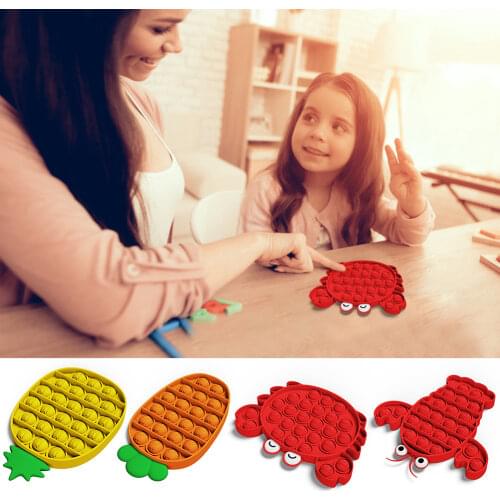 Funny Push Bubble Fidget Toy Antistress Toys For Adult Kid Push Bubble Fidget Sensory Toy Autism Needs Squishy Stress Reliever