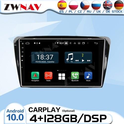 128G 2 DIN Carplay Android Radio Receiver For Skoda Octavia A7 2012 2013 2014 2015 2016 Audio Stereo Video Player GPS Head Unit