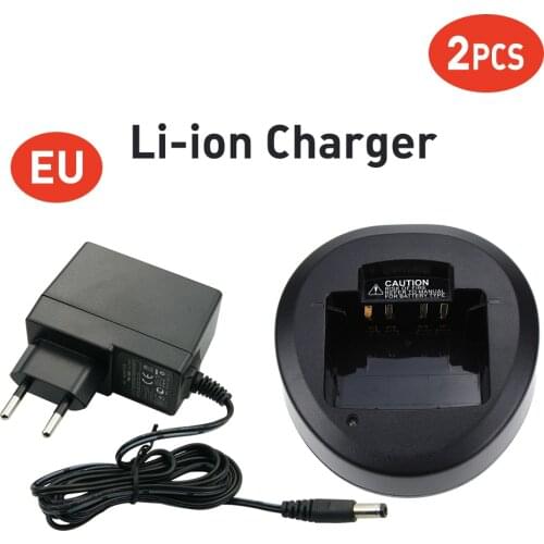 2X Walkie Talkie Battery Charger for Yaesu/Vertex Standard Radios EVX-531 EVX-534 EVX-539 VX-450 VX-459