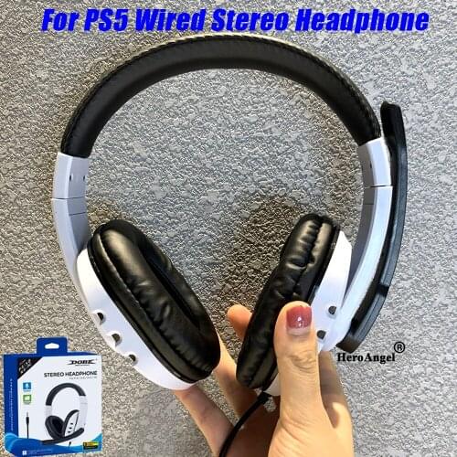 2021 Hot Headset For PS5 Wired Stereo Headphone for PS4/Switch/X-ONE(S)/X-360 High Quality Mobile Phone Headphone With Microphon