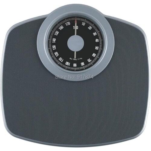 2021new arrival hot sale 150kg solid needle black gray steel weight measuring spring bakeware bathroom scales bathroom scale