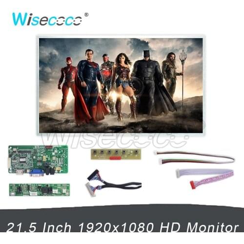 Wisecoco 21.5 Inch Origin ASSEMBL Projector Screen 1920x1080 Customized High Brightness TFT LCD Laptop monitor Bus TV Display