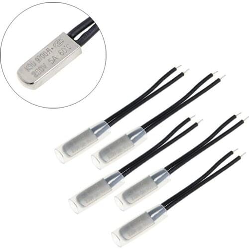 5Pcs KSD9700 5A 250V Degrees Celsius Thermostat Control Temperature Switch -Y103