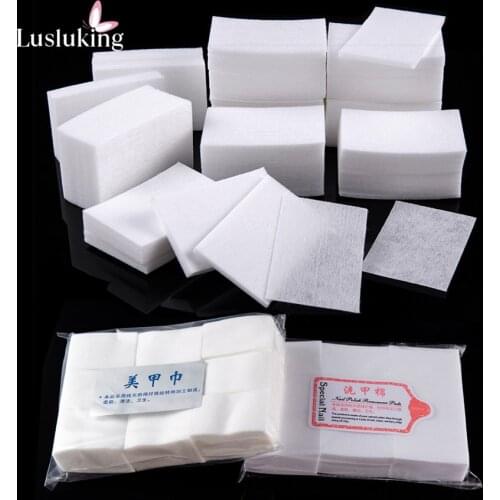500/450pcs Lot Nail Art Polish Gel Remover Cleaner Cotton Wipes Paper Lint Free Pads Acrylic Cleaning Manicure Tool