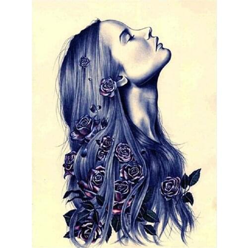 DIY 5D Diamond Painting Portrait Rose Mosaic Embroidery Cross Stitch Full Square/Round Drill Home Decor Picture XN1434