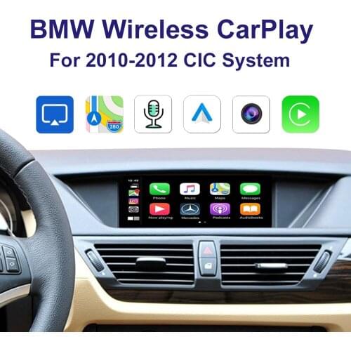 Wrieless Car Carplay support Iphone Android Auto Mirror Map Music Siri For 2010-2012Bmw 1 2 3 5 6Series X1 X2 CIC system
