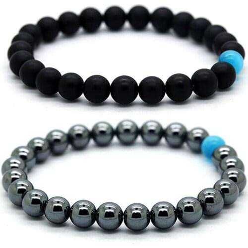 BOFEE Bead Lava Stone Bracelet Yoga Aromatherapy Essential Oil Diffuser Chakra Reiki Prayer Fashion Jewelry Gift Women Men 8mm