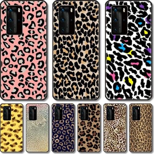 Leopard grain Phone Case For Huawei Honor 20 10 9 8 N Pro Lite A C RU black cell shell