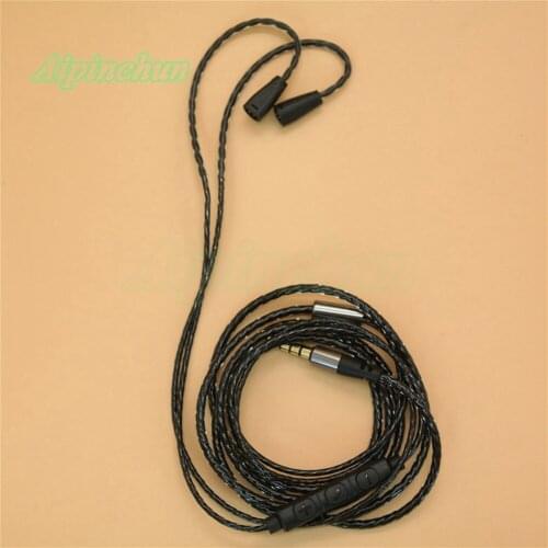 Aipinchun Black Earphone Replacement Cable with Mic Volume Controller for IE8 IE80 IE8i