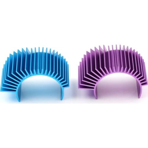 RC Parts Electric Car brushless Motor Heatsink Cover + Cooling Fan for 1:10 HSP RC Car 540 545 550 Size Motor Heat Sink BL/PP