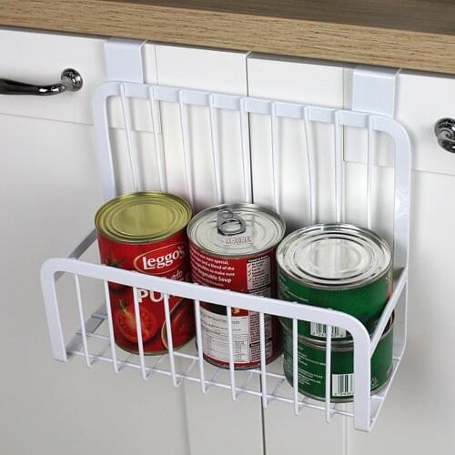 Eco Friendly Shelf Cupboard Hanger Storage Basket Cabinet Over Door Hanging Food Container Bottle Kitchen Storage Organizer