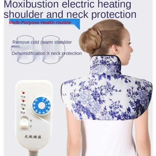 Electric Moxibustion Shawl Neck Cervical Shoulder Heating Pad Cervical Heating Blanket Multiple Protection Health Care