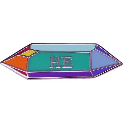 HE Gender Pronoun Enamel Pin My boyfriend doesn't seem to be attracted to me.Could he be gay