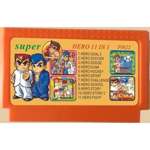 11 in 1 8 bit 60 pins Game Card