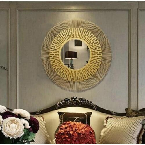 Interior Sunglasses Dining Mirror Hanging Art American Creative Pendant Metal Porch Background Wall Decoration
