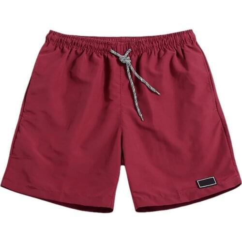 Summer Men Shorts Breathable Quick Dry Pants Pockets Beach Solid Color Sport Oversize Shorts Beachwear 2021