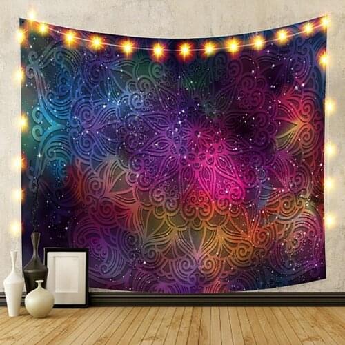 Mix Color Sky Tapestry Vintage Exotic Summer Plant Nature Frame for Bedroom Photography Wall Decor