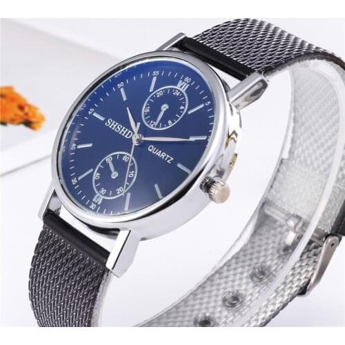 Fashionable casual womens watch blue glass eyes soft appliance with suitable fashion neutral watches wholesale men and women