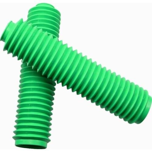 Front Shock 40mm Fork Rubber Green Dust Jacket Cover Dirt Bike Off Road Custom