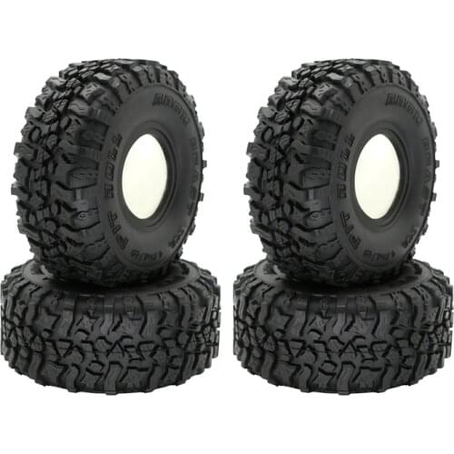 4PCS 120MM 1.9Inch Rubber Tyres Wheel Tires for 1/10 RC Rock Crawler Axial SCX10 90046 AXI03007 Traxxas TRX4 TF2 D90