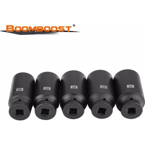Hexagon Socket Wrench Jackhammer Socket Chrome Vanadium Steel 5pcs Professional Tools 1/2 Inch Interface Suitable Equipment