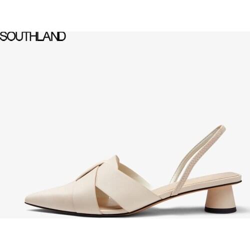 SOUTHLAND Women High Heels Sandals Women Thin Heel Pointed Pumps Ladies Sexy Party Wedding Lace Up Shoes