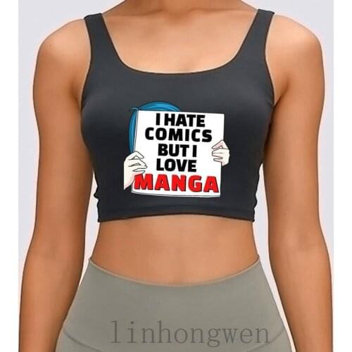 Japanese Manga Anime Gift Women Tank Top Cute Outfit Summer Building Over Size S-XL Outfit Custom Cotton Crop Top