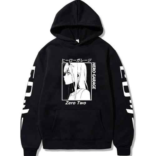 Anime Hoodies Zero Two Printed Hoodie Women