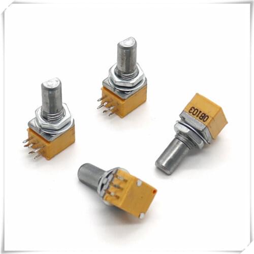 097 type B103 10K stereo channel potentiometer D axis 15MM 6 feet