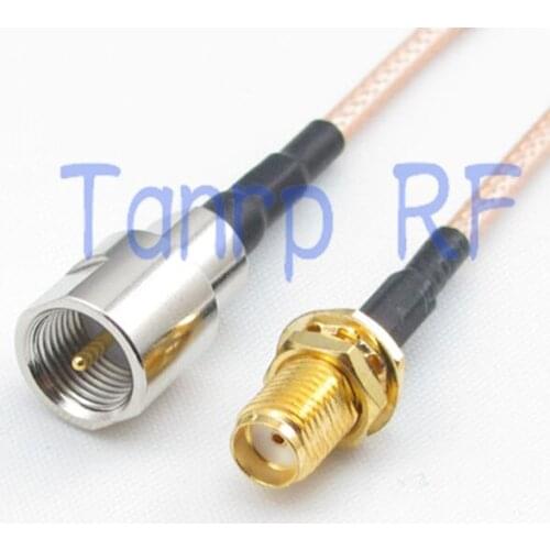 10PCS 15CM Pigtail coaxial jumper cable RG316 cord 6inch FME male plug to SMA female jack RF adapter connector