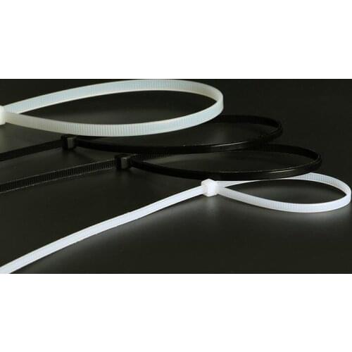 100 pcs 3*60 3x80 3*100 3*120 3*150mm bianco nero avvolgimento autobloccante fascette in nylon