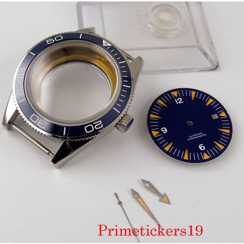 41mm Stainless Steel Corgeut Watch Parts Case Dial And Hands For ETA 2836 MIYOTA 8215 Automatic Movement