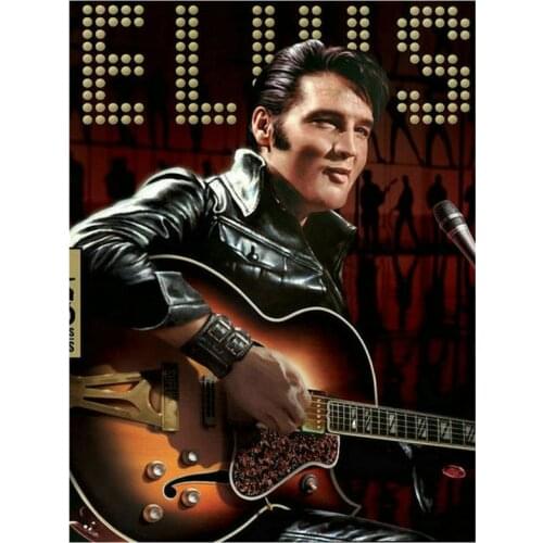 5D diamond painting Elvis Presley guitar icon full square diamond mosaic round drill diamond embroidery rhinestone home decor