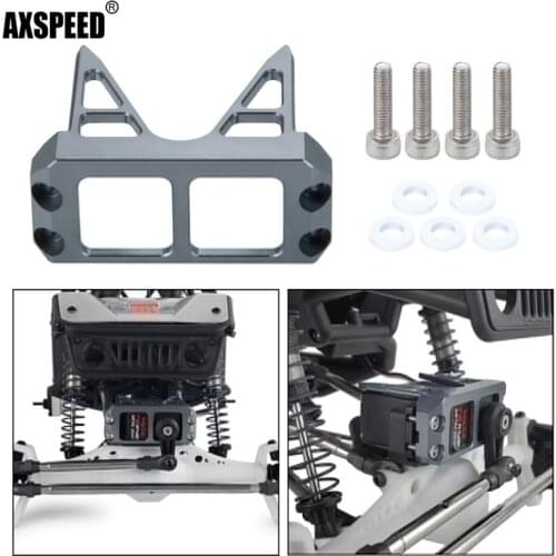 AXSPEED Metal Axle Servo Protector Skid Plate Protective Cover for 1/10 Axial Wraith 90048 RR10 RC Crawler Car Upgrade Parts
