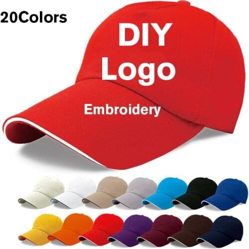 Women Men 1pcs DIY Free Logo print embroidery baseabll cap Unisex Adult custom Logo trucker cap Snapbacks Hat