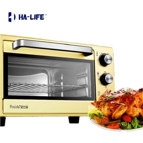 ELECTRIC OVEN 4-5 People HOME BAKING MULTI-FUNCTION 23L ELECTRIC OVEN 220V Mechanical 1000W Bread Chicken Baking Machine
