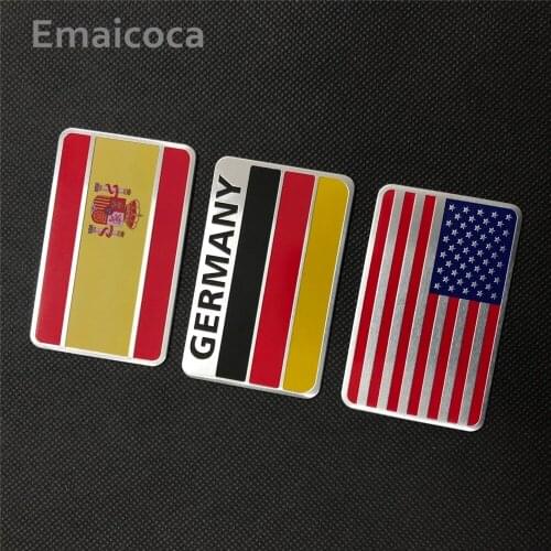 Emaicoca car-styling 3D Aluminum National Flag Case for Dodge Journey JUVC Charger DURANGO CBLIBER SXT DART