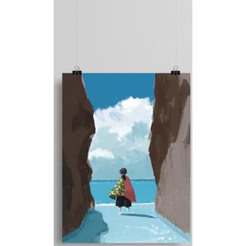 Giyu Tomioka Kimetsu no Yaiba anime Canvas poster Painting wall Art decor Living room Bedroom Study Home Decoration Prints