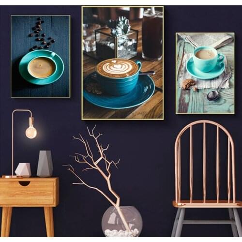 RELIABLI ART Canvas Paintings Coffee Pictures Wall Art Posters And Prints Modern For Coffee Shop Room Decoration No Frame