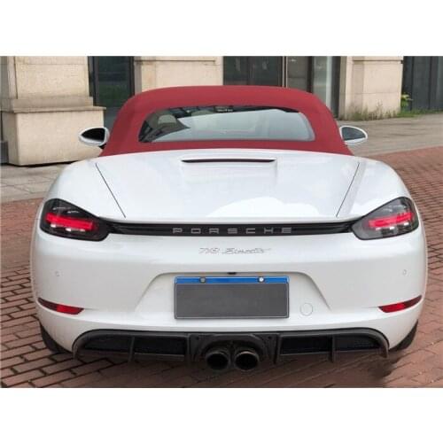 Suitable for Porsche 718 Carbon Fiber Front Exterior Surround Modified Rear Lip Tail Boxster Kit