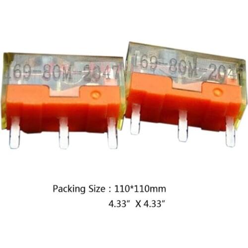 2Pcs/pack TTC Dustproof Gold Mouse Micro Switch Micro Button Gold Contactor 80 Million Click lifetime Repair Parts