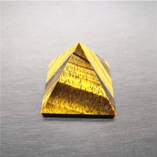 Natural Tiger Eyes Crystal Pyramid Polished Healing Pyramid Reiki Minerals Quartz Crystals Stone for Home Decoration