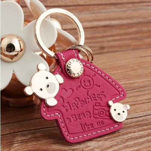 Milesi - New 2014 Brand Bear Key chain Keychain Trinket Key Holder Keyholder Novelty innovative Items Wedding Gift Cloud Couple